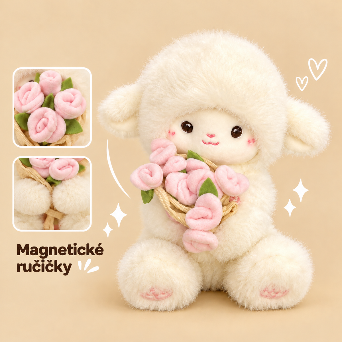 Jehňátko s květinami – FluffyCuddle