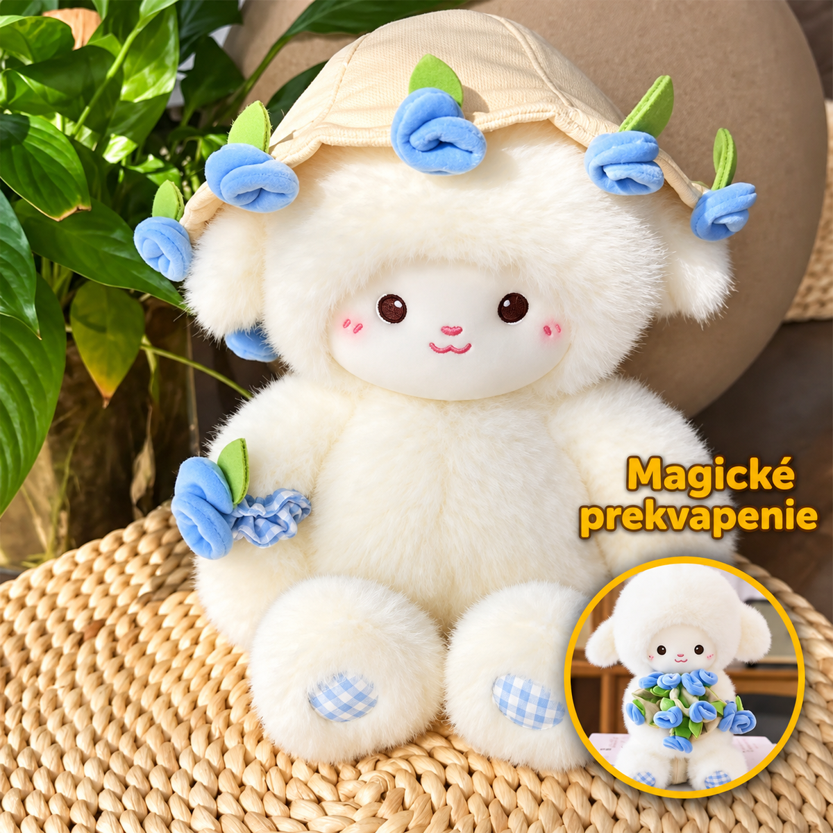 Jehňátko s květinami – FluffyCuddle