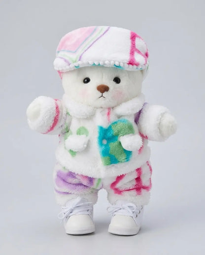 Ručně vyráběný prémiový medvídek s vyměnitelnými oblečky – FluffyCuddle
