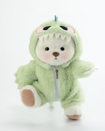 Ručně vyráběný prémiový medvídek s vyměnitelnými oblečky – FluffyCuddle