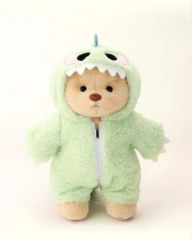 Ručně vyráběný prémiový medvídek s vyměnitelnými oblečky – FluffyCuddle